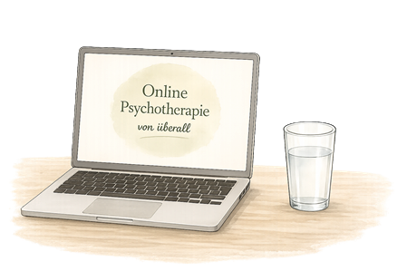 Online Psychotherapie für ortsunabhängige Gespräche in einem geschützten Rahmen